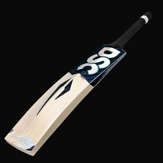 Crickets bat with a brand logo on a white background