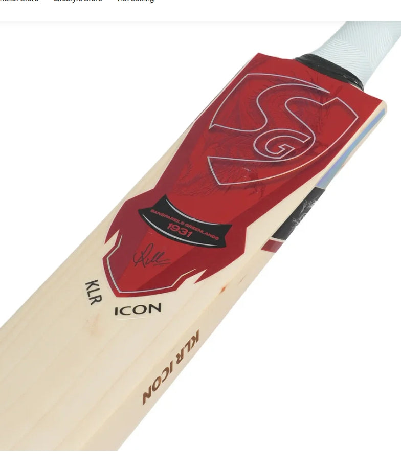 SG KLR ICON English Willow Cricket Bat (KL Rahul Series)