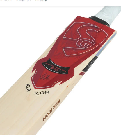 SG KLR ICON English Willow Cricket Bat (KL Rahul Series)