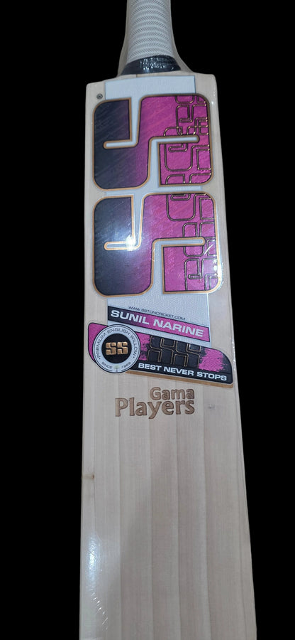 SS Gama Player Sunil Narine English Willow Cricket Bat