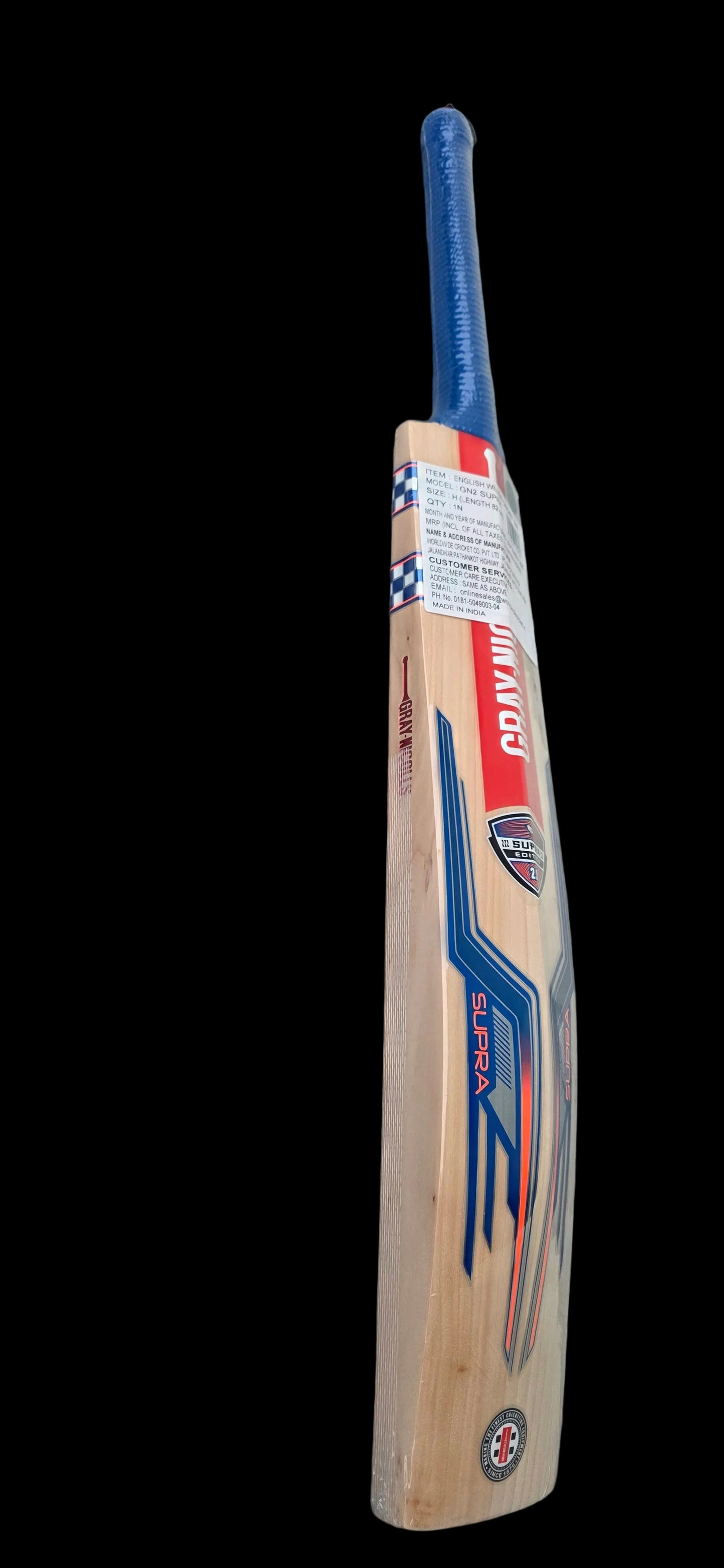 Gray Nicolls GN2 Supra English Willow Cricket Bat Size Harrow