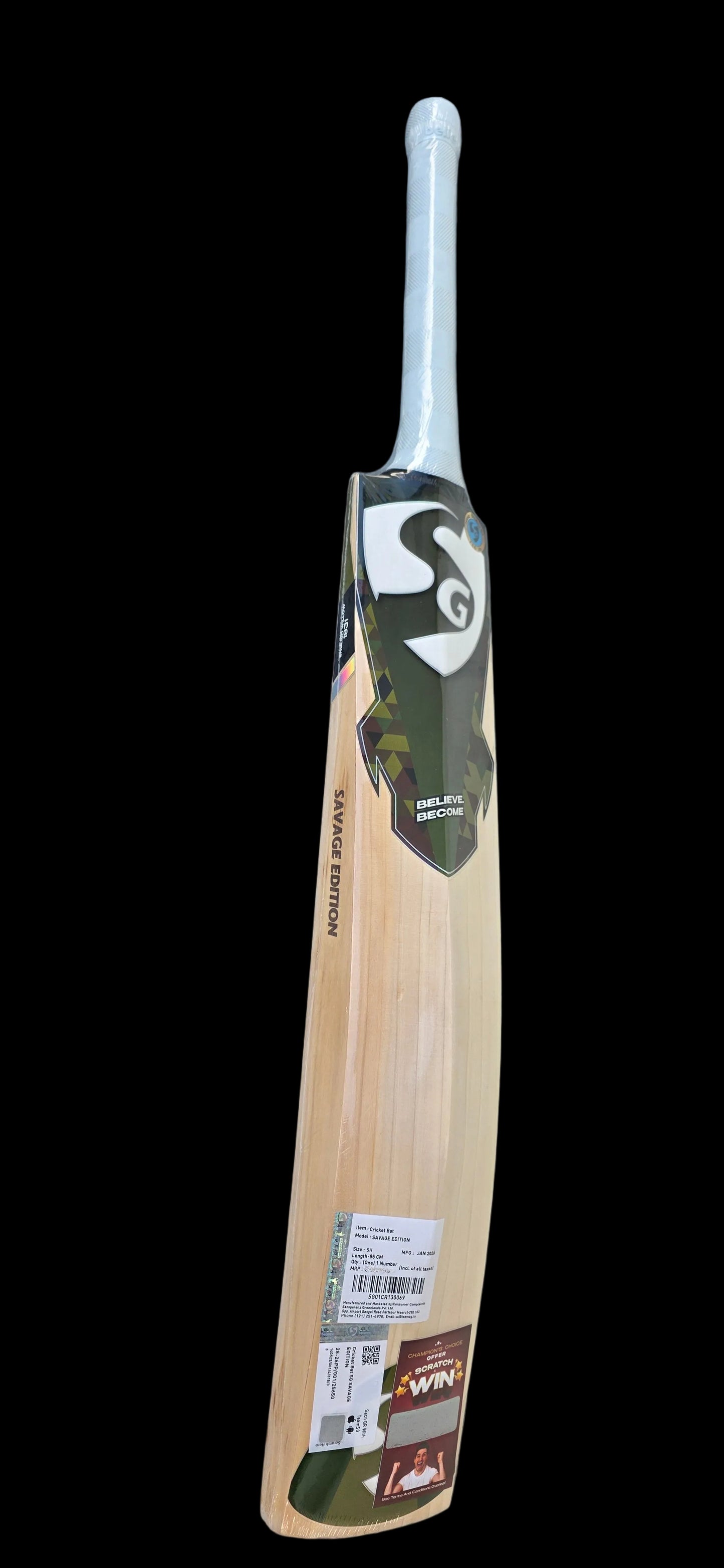 SG Savage Edition English Willow Cricket Bat (Hardik Pandya Series)