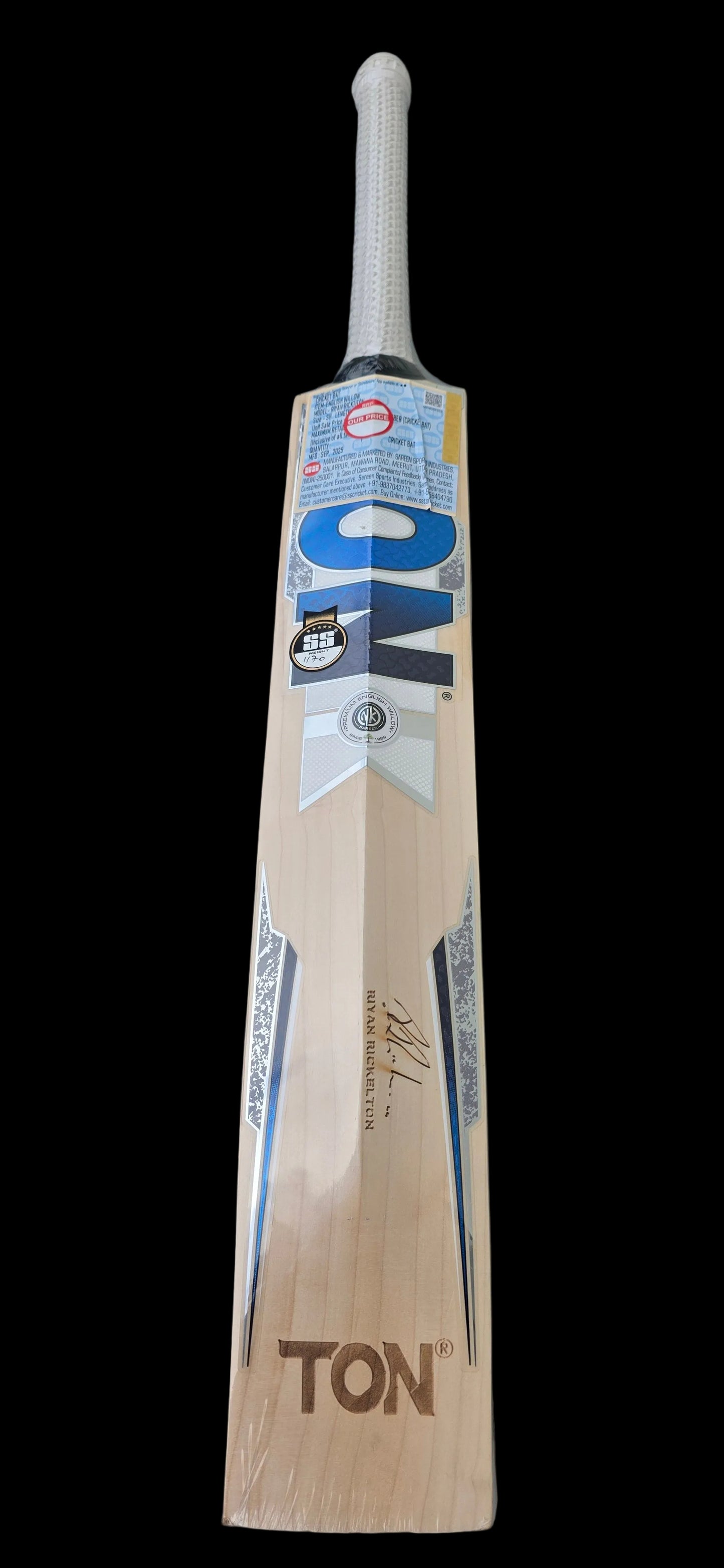 TON Ryan Rickleton (Player) English Willow Cricket Bat-SH